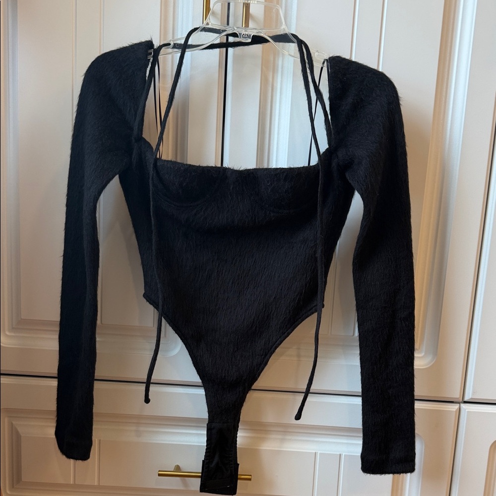 Elegant Black Long Sleeve Women's Top